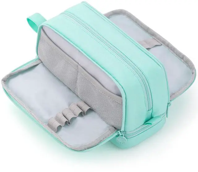 Main image of Large Capacity Pen Pencil Case with 4 Compartments Multi-Slot Pencil Pouch Bag Aesthetic School Supplies Organizer for Teens Adults (Mint Green)