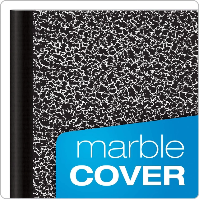 Alt view image 2 of 7 - Composition Notebooks, College Ruled Paper, 9-3/4 x 7-1/2 Inches, 100 Sheets, Black, 6 Pack (63767)
