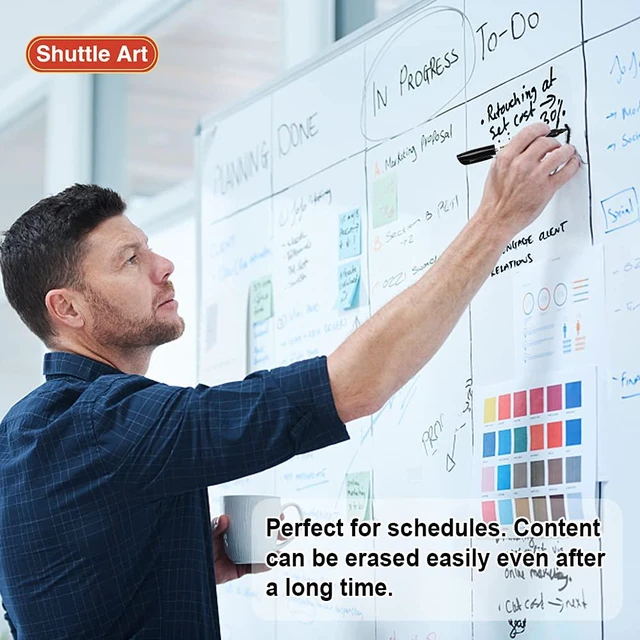 Alt view image 7 of 7 - Wet Erase Markers, 30 Pack Black 1mm Fine Tip Smudge-Free Markers, Use on Laminated Calendars,Overhead Projectors,Schedules,Whiteboards,Transparencies,Glass,Wipe with Water