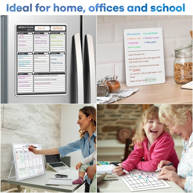 Alt view image 7 of 7 - Dry Erase Markers, Ultra Fine Tip, 12 Colors, 24 Count Low Odor, 0.7mm Fine Point, For Planning Whiteboard, Calendar Boards