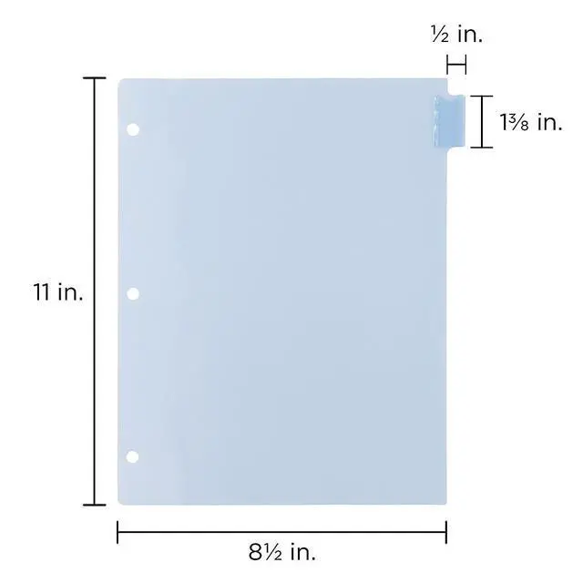 Alt view image 3 of 7 - Poly Dividers, 8-Tab, Assorted Colors, 6 Packs (375032922A)