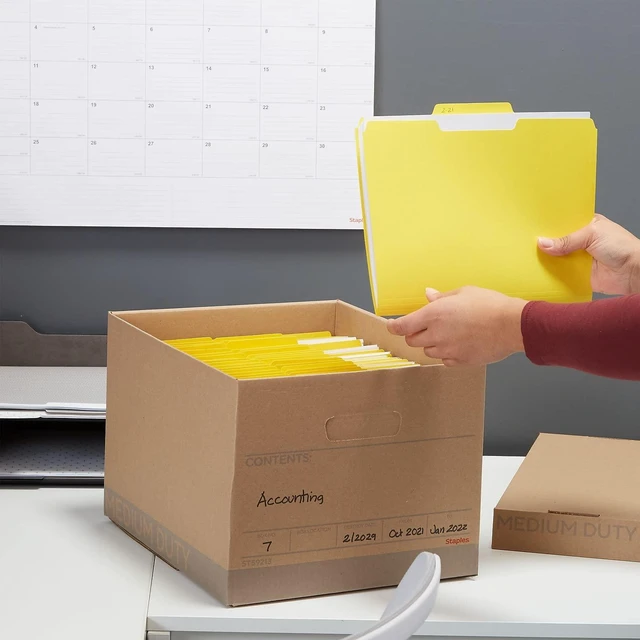 Alt view image 7 of 7 - Medium Duty 100% Recycled Storage Boxes Letter/Legal Size 12/Pack Eco-friendly stackable boxes for document storage in offices