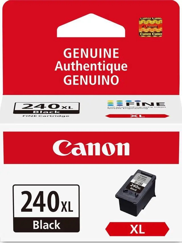 Main image of PG-240 XL Genuine Black Ink Cartridge, Compatible with MG2120/3120/4120, MX512/432/472/372/392/522/532/452, MG2220/3220/4220/3520/3620, TS5120