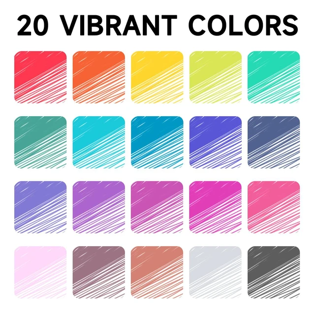 Alt view image 2 of 7 - Erasable Gel Pens, 20 Colors Retractable 0.7mm Fine Point Erasable Pens Clicker for Back to School, Assorted Color Inks, Make Mistakes Disappear for Drawing Writing Planner & Crossword Puzzles