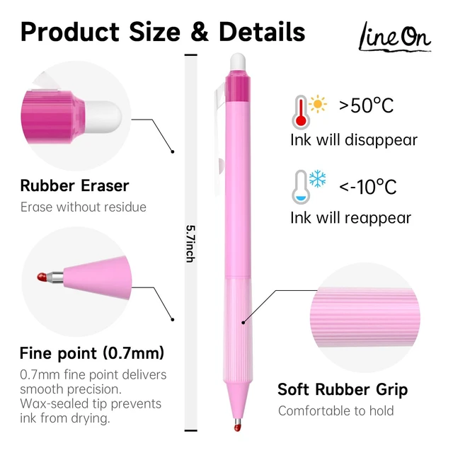Alt view image 4 of 7 - Erasable Gel Pens, 20 Colors Retractable 0.7mm Fine Point Erasable Pens Clicker for Back to School, Assorted Color Inks, Make Mistakes Disappear for Drawing Writing Planner & Crossword Puzzles