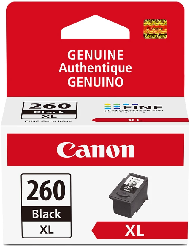 Main image of PG-260 XL Genuine Black Ink Cartridge, Compatible with TS5320/6420/6420a,TR7020/7020a