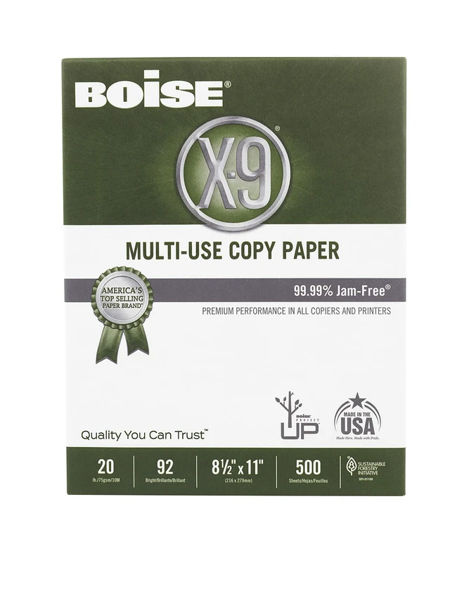 Alt view image 3 of 4 - Paper X-9 Multi-Use Copy Paper - 3 Ream (1,500 Sheets) | 8.5" x 11" Letter | 92 Bright White - 20 lb