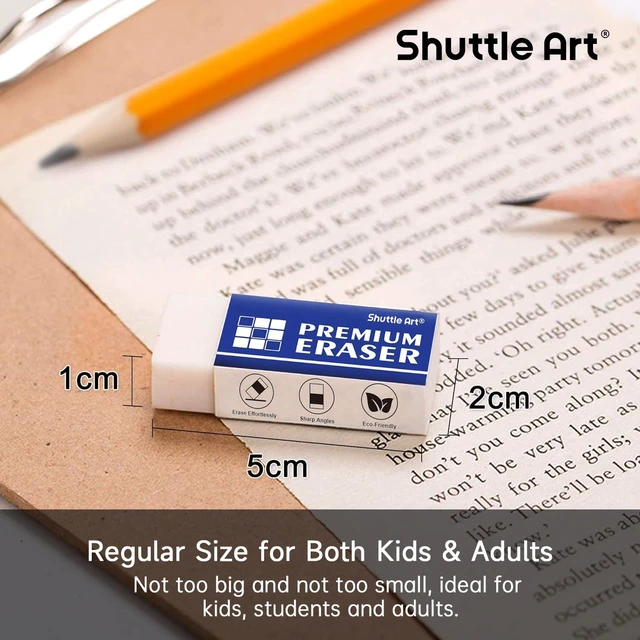 Alt view image 6 of 7 - Erasers, 144 Pack Premium Eraser Bulk, White Erasers Classroom Set for Kids Teachers as School and Office Supplies