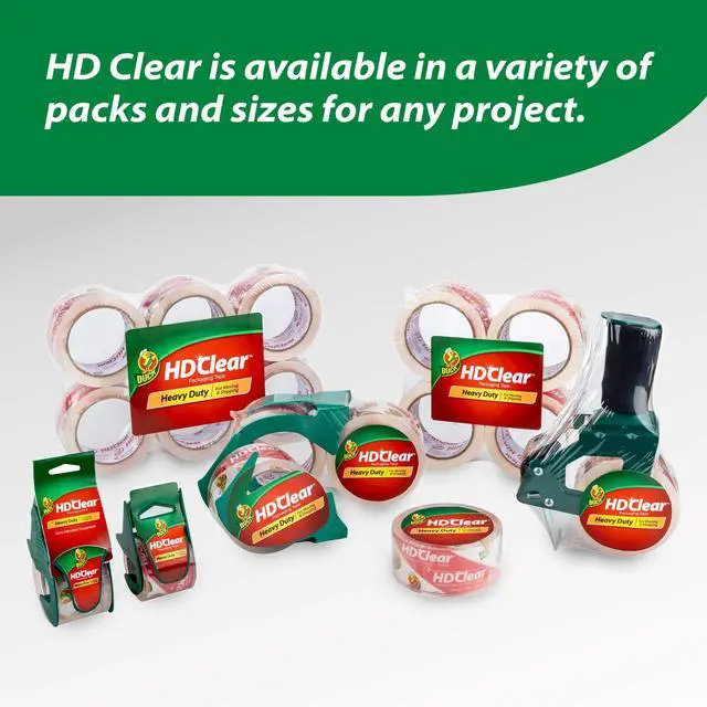 Alt view image 6 of 7 - HD Clear Packing Tape Refills - 4 Rolls of Heavy Duty Shipping and Moving Packing Tape - Clear Strong Packaging Tape for Boxes, Packing and Moving Supplies - 1.88 In. x 54.6 Yards (240378)