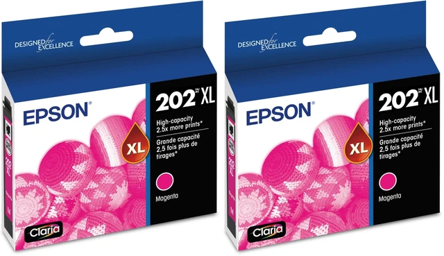 Main image of T202 Claria -Ink High Capacity Magenta -Cartridge (T202XL320-S) for Select Expression and Workforce Printers (Pack of 2)