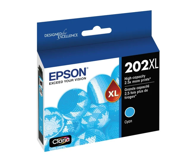 Alt view image 2 of 2 - T202 Claria -Ink High Capacity Cyan -Cartridge (T202XL220-S) for Select Expression and Workforce Printers (Pack of 2)