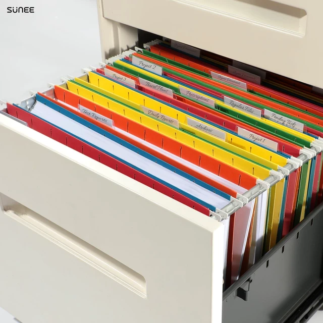 Alt view image 7 of 7 - Hanging File Folders Assorted Colors, 25 Pack File Folders Letter Size with 1/5-cut Tabs, Stay Organized for Your Home and Office Bulk File and Documents
