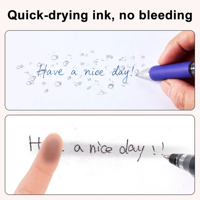 Alt view image 6 of 7 - Gel Pens, 50 Pcs Pens Blue Ink, Retractable Medium Point Pen 0.7mm Smooth Writing, Fast Dry, No Bleed for Journaling Note Taking, Home School Office Supplies