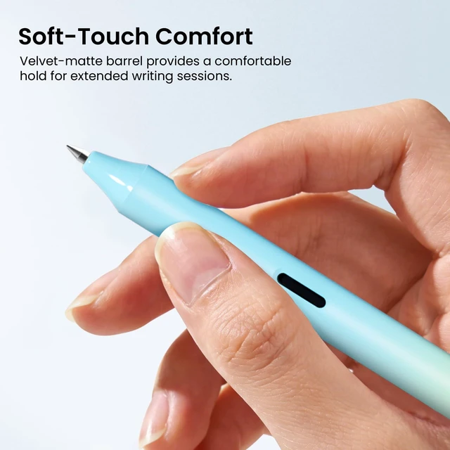 Alt view image 5 of 7 - Gel Rollerball Pens 0.7mm: Silent Click Smooth Writing Quick Dry Black Ink Gradient Aesthetic Design for Journaling School Office 8 Pack