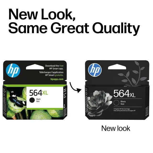 Alt view image 3 of 7 - 564XL Black High-Yield Ink | Works with DeskJet 3500; OfficeJet 4620; PhotoSmart B8550, C6300, D5400, D7560, 5510, 5520, 6510, 6520, 7510, 7520, Plus, Premium, eStation Series | CN684WN