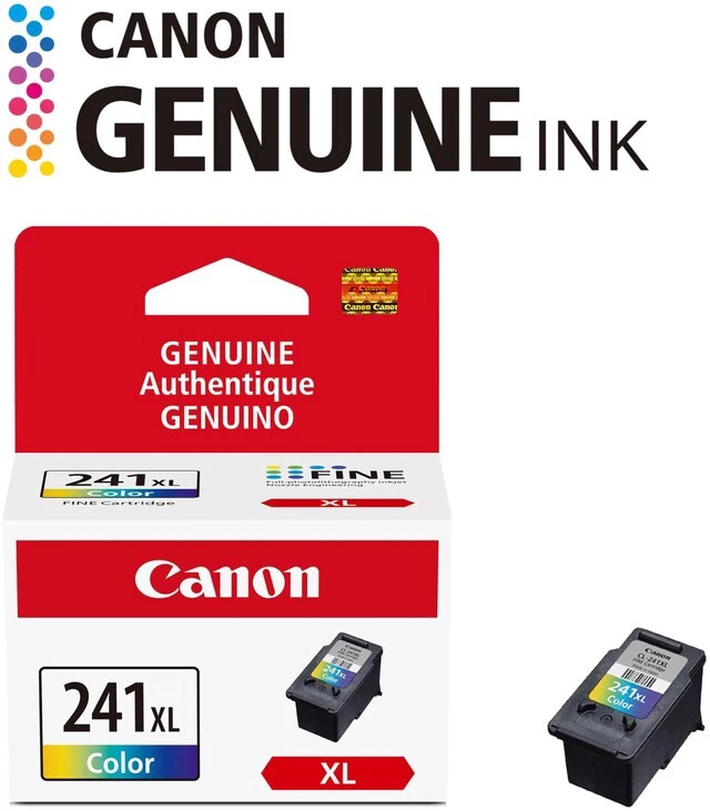 Alt view image 2 of 7 - CL-241 XL Genuine Color Ink Cartridge,Compatible with MG2120/3120/4120,MX512/432/472/372/392/522/532/452,MG2220/3220/4220/3520/3620,TS5120,(Pack of 2)