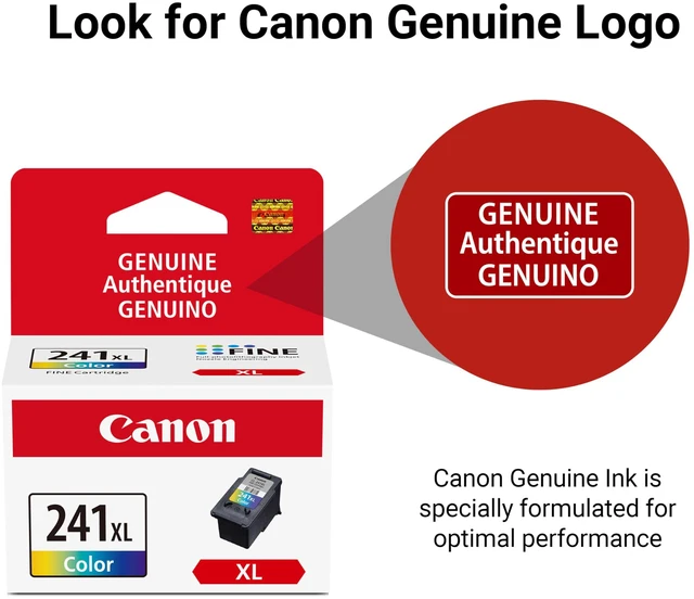 Alt view image 6 of 7 - CL-241 XL Genuine Color Ink Cartridge,Compatible with MG2120/3120/4120,MX512/432/472/372/392/522/532/452,MG2220/3220/4220/3520/3620,TS5120,(Pack of 2)
