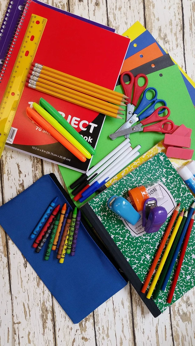 Alt view image 6 of 7 - School Supplies Kit 45 Piece Grades K-12 Back to School Essentials, Includes Folders Notebooks Pencils Pens and Much More