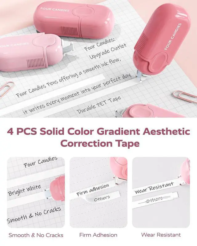 Alt view image 4 of 7 - Cute Aesthetic Pink School Supplies Kit for Girls College Supplies and Nursing Essentials Pens, Highlighters, Mechanical Pencils, Sticky Notes for Students, Journaling