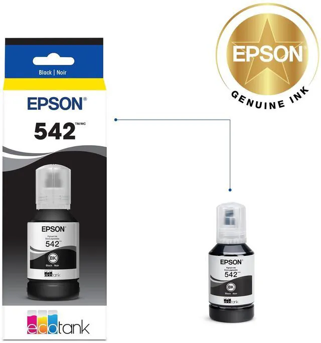 Alt view image 2 of 7 - 542 EcoTank Pro Ink Ultra-high Capacity Bottle Black (T542120-S) Works with ET-5150, 5170, 5180, 5800, 5850, 5880, 16600, 16650