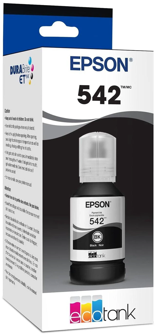 Main image of 542 EcoTank Pro Ink Ultra-high Capacity Bottle Black (T542120-S) Works with ET-5150, 5170, 5180, 5800, 5850, 5880, 16600, 16650