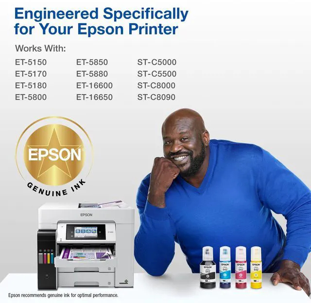 Alt view image 3 of 7 - 542 EcoTank Pro Ink Ultra-high Capacity Bottle Black (T542120-S) Works with ET-5150, 5170, 5180, 5800, 5850, 5880, 16600, 16650