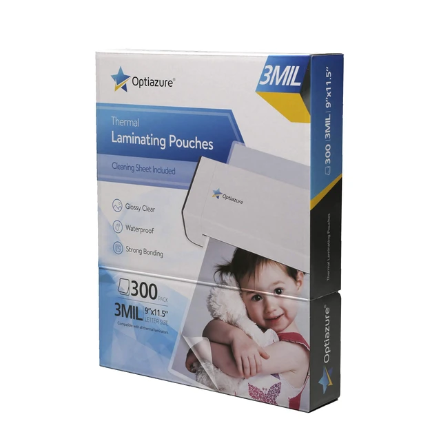 Alt view image 2 of 7 - Thermal Laminating Pouches 9"x11.5" Inches, 3mil 300Pack, Clear, Letter Size