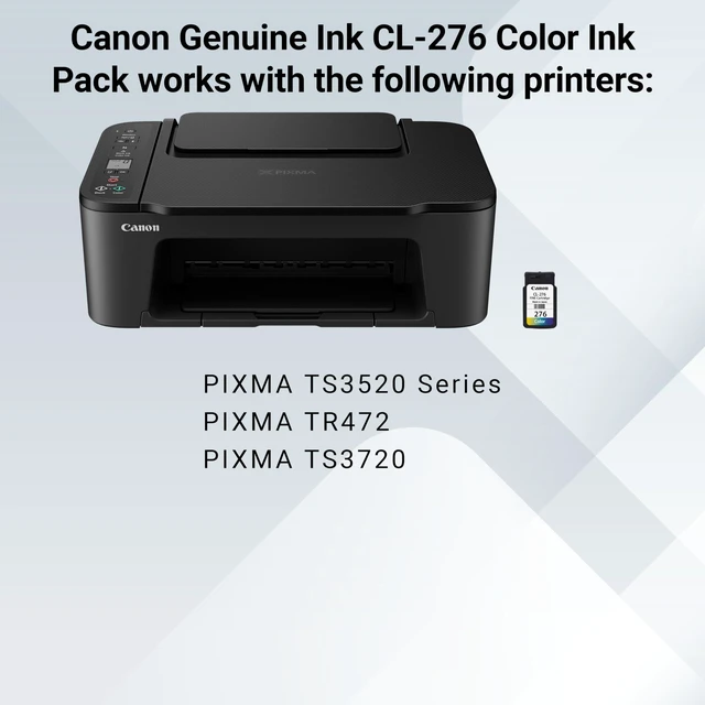 Alt view image 2 of 7 - CL-276 Genuine Color Ink Cartridge, Compatible with TS3520/3522, TR4720/4722, TS3720/3722