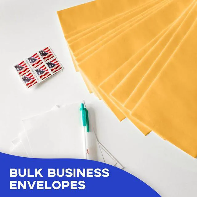 Alt view image 6 of 7 - 6x9 Manilla Envelopes Self Seal 250 PCS, Small Brown Kraft Catalog Envelopes 6x9 for Mailing - 100GSM Paper (Pack of 3)