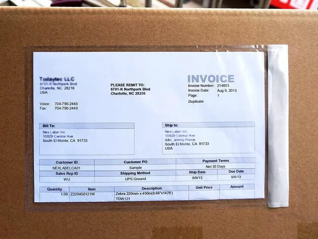 Alt view image 3 of 6 - (1000 Pcs) Premium 6''x10'' Packing List Envelopes, Tailored Size for Letter-size Paper Folded in Half, Adhesive Shipping Label Pouches/Sleeves