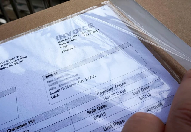Alt view image 5 of 6 - (1000 Pcs) Premium 6''x10'' Packing List Envelopes, Tailored Size for Letter-size Paper Folded in Half, Adhesive Shipping Label Pouches/Sleeves