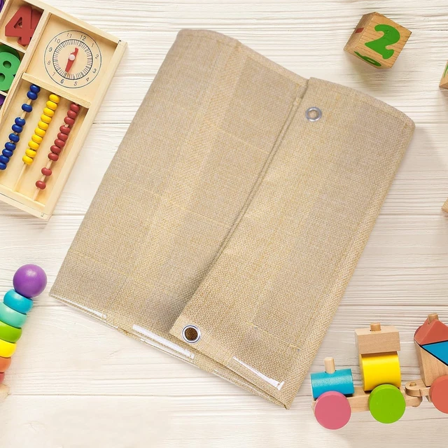 Alt view image 7 of 7 - Classroom Monthly Calendar Pocket Chart for 2.75 * 2.75 Cards,Homeschool Supplies and Classroom Must Haves! Only Chart (Brown)