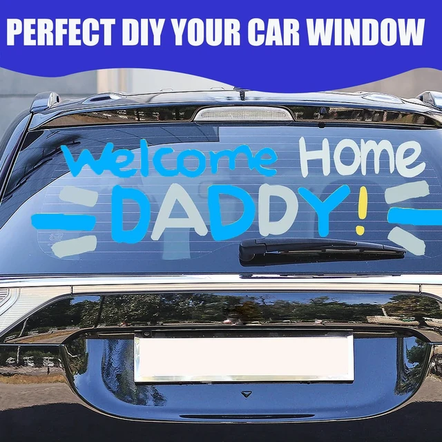 Alt view image 7 of 7 - Window Chalk Markers for Cars Glass Washable, 16 Colors Jumbo Liquid Chalk Marker Pens with 10mm 3 in 1 Nib Wide Tips, Big Chalkboard Markers Car Window Paint Pens for Auto, Bistro, Mirror, Poster
