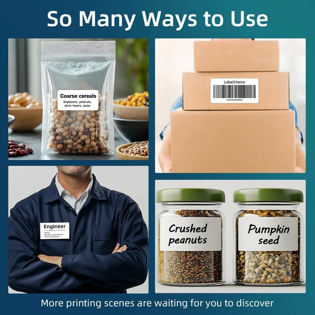 Alt view image 6 of 7 - 500 Sheets 5000 Pcs 2x4 10 Up Shipping Address Labels Compatible with Laser and Inkjet Printers, 2x4 10 Per Page Strong Adhesive Internet Mailing Shipping Labels