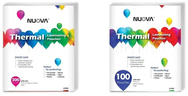 Main image of Premium Thermal Laminating Pouches, 9" x 11.5" Letter Size, 3 mil, 300 Pack (LP300H)