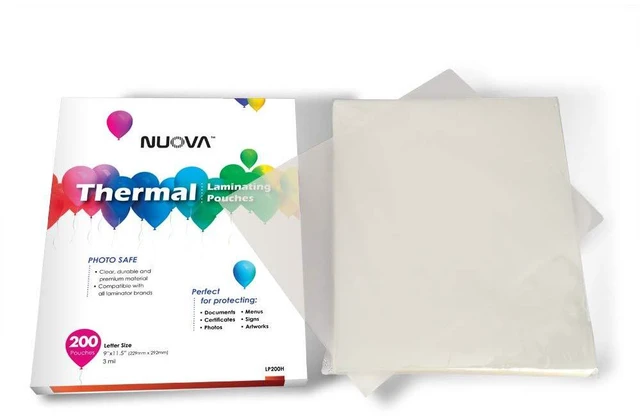 Alt view image 3 of 7 - Premium Thermal Laminating Pouches, 9" x 11.5" Letter Size, 3 mil, 300 Pack (LP300H)