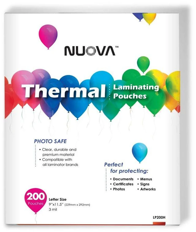 Alt view image 2 of 7 - Premium Thermal Laminating Pouches, 9" x 11.5" Letter Size, 3 mil, 300 Pack (LP300H)