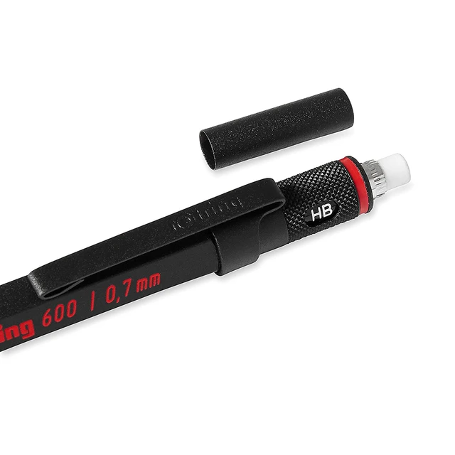 Alt view image 3 of 7 - 600 Full-Metal Body Mechanical Pencil, 0.7mm, Black - For Precise Ruler-Based Drawing