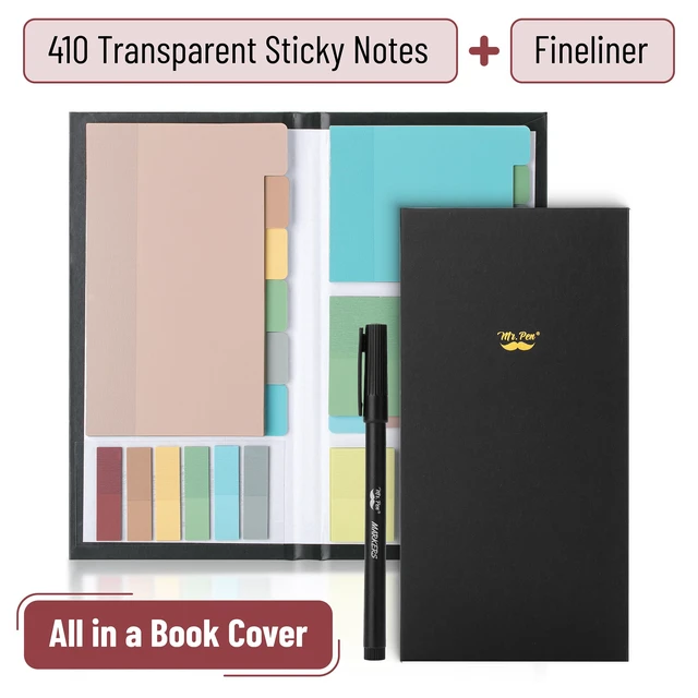 Alt view image 2 of 7 - Transparent Sticky Notes Set, 820 Pack