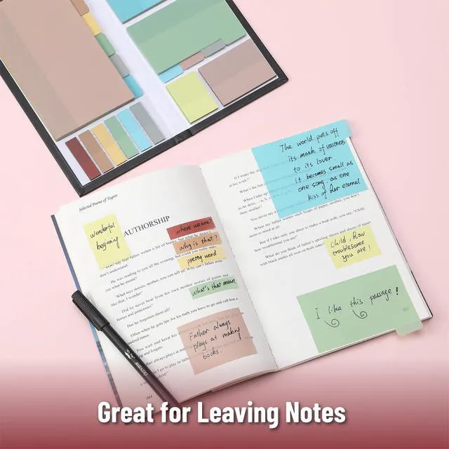Alt view image 5 of 7 - Transparent Sticky Notes Set, 820 Pack