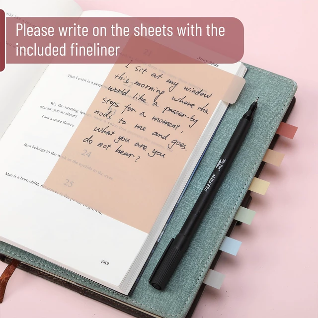 Alt view image 7 of 7 - Transparent Sticky Notes Set, 820 Pack