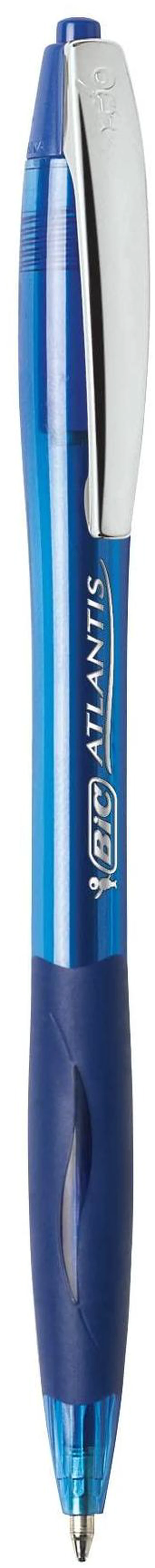 Alt view image 3 of 7 - Glide Blue Retractable Ballpoint Pens, Medium Point, 12-Count Pack Comfortable Rubber Grip, Trusted Reliability for Daily Notes, Ultra Smooth Writing Experience, Pack of 12 Pens