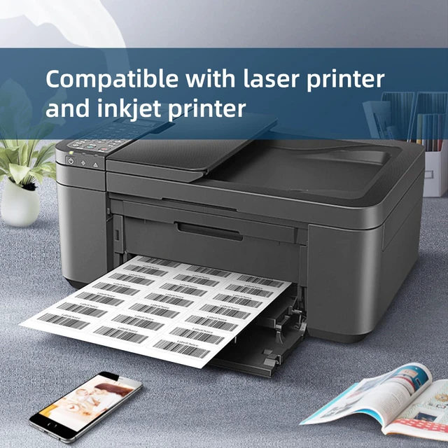 Alt view image 3 of 6 - 500 Sheets 15000 Pcs 30 Up Labels 1" x2-5/8 Shipping Address Labels for Laser & Inkjet Printers, Mailing Labels 30 per Sheet Return Address Stickers, 30 per Page on US Letter
