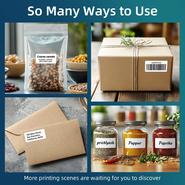Alt view image 5 of 6 - 500 Sheets 15000 Pcs 30 Up Labels 1" x2-5/8 Shipping Address Labels for Laser & Inkjet Printers, Mailing Labels 30 per Sheet Return Address Stickers, 30 per Page on US Letter