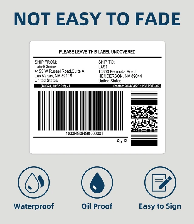 Alt view image 7 of 7 - 500 Sheets 3000 Pcs 3-1/3 x 4 6 Up Shipping Address Labels for Laser & Inkjet Printers, 3-1/3" x 4" 6 per Sheet Shipping Mailing Stickers, 6 Labels per Page