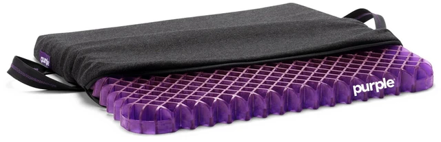 Main image of Simply Seat Cushion, Lightweight 1.25" Low-Profile Gel Seat Cushion | GelFlex Grid for Car Seat, Airplane, Desk Chair - Pressure-Reducing, Temperature-Neutral, No-Slip - Made in USA