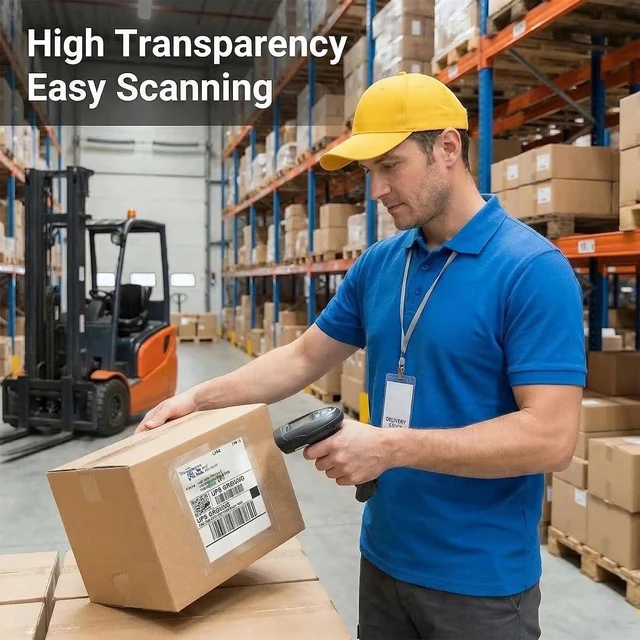 Alt view image 5 of 7 - 6" x 9" Clear Adhesive Top Loading Packing List Clear Shipping Pouches, Mailing/Shipping Label Envelopes (500 Pack)