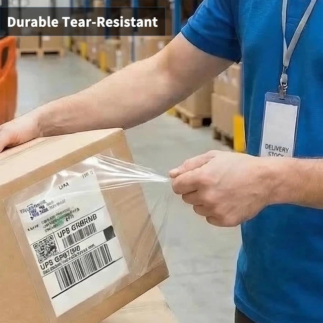 Alt view image 6 of 7 - 6" x 9" Clear Adhesive Top Loading Packing List Clear Shipping Pouches, Mailing/Shipping Label Envelopes (500 Pack)