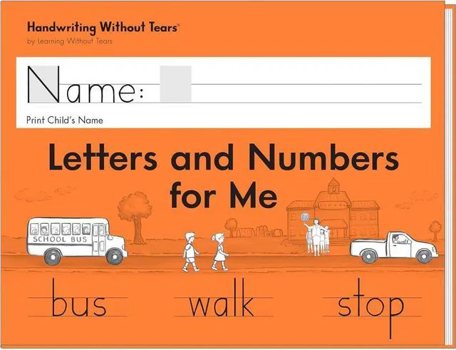 Main image of Letters & Numbers for Me Workbook, Kindergarten Learn print handwriting with lessons that cover other language arts skills; for classroom, homeschool, tutoring, OT: 9781952970764