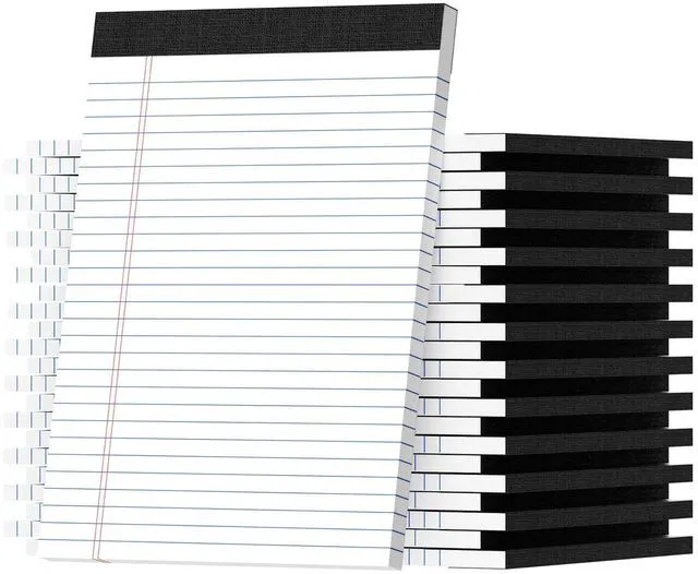 Main image of Legal Pads 8.5 X11.75, Narrow Ruled Notepads, 24 Pack, 30 Sheet/Pad White Legal Pads, Tear Off Notepad, Perforated Writing Pad, Notebook Paper College Ruled, Notepads For Office Home School